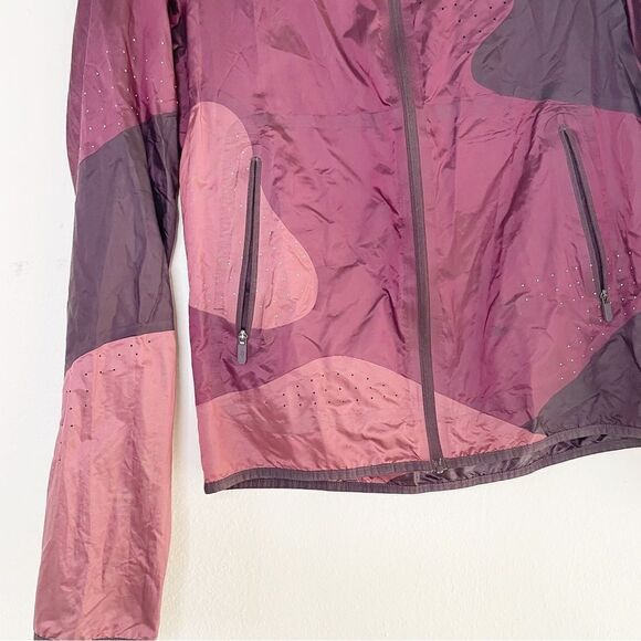 Lululemon Womens Red Black Cherry Merlot Patch Game Jacket Windbreaker Size 4 - Picture 8 of 14